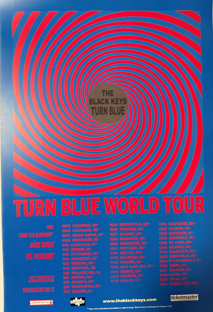Black Keys Turn Blue Tour Poster
