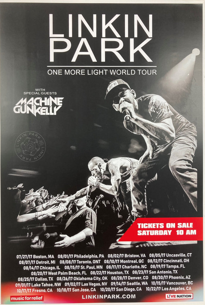Linkin Park x Machine Gun Kelly Concert Poster