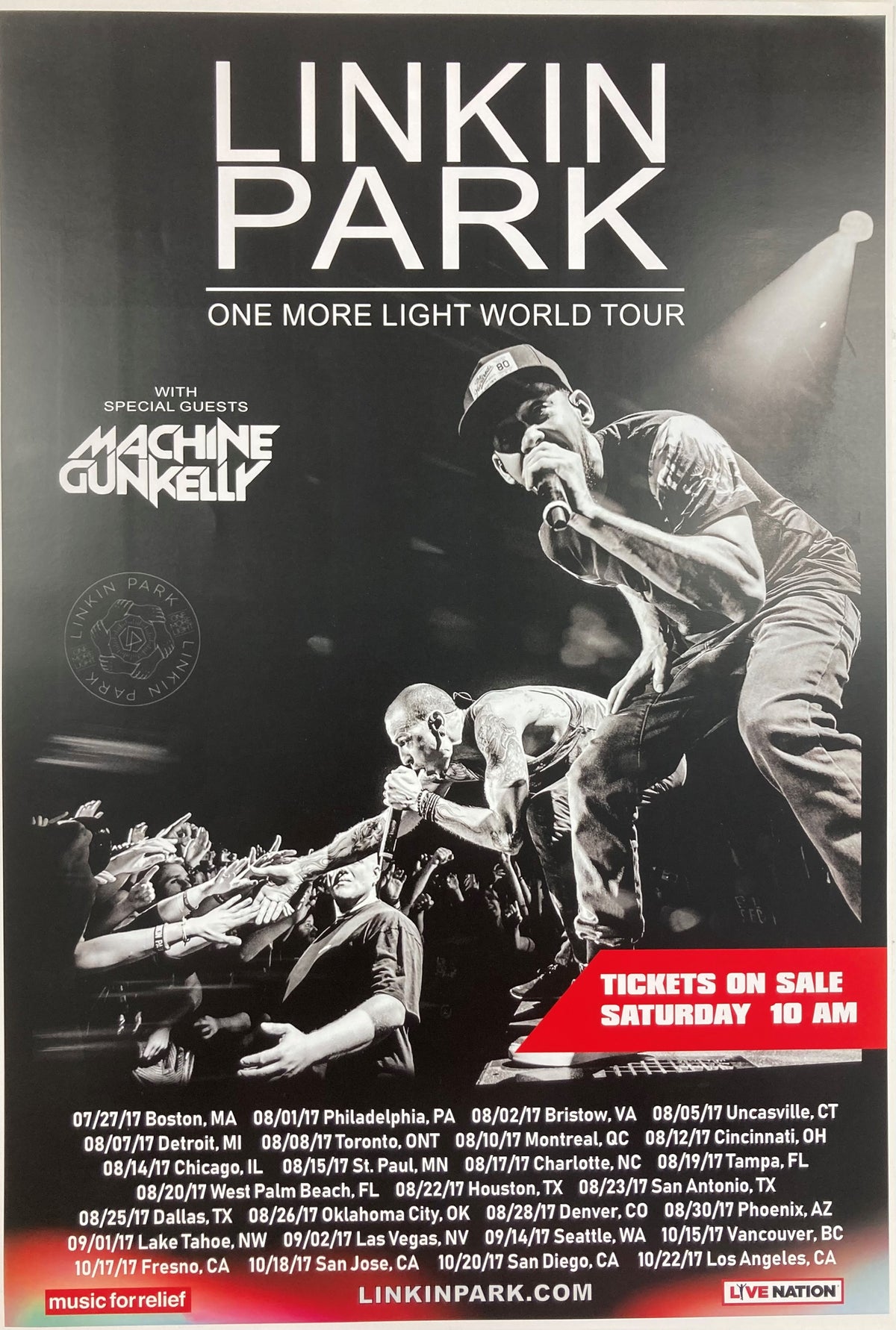 Linkin Park x Machine Gun Kelly Concert Poster | Ruckess