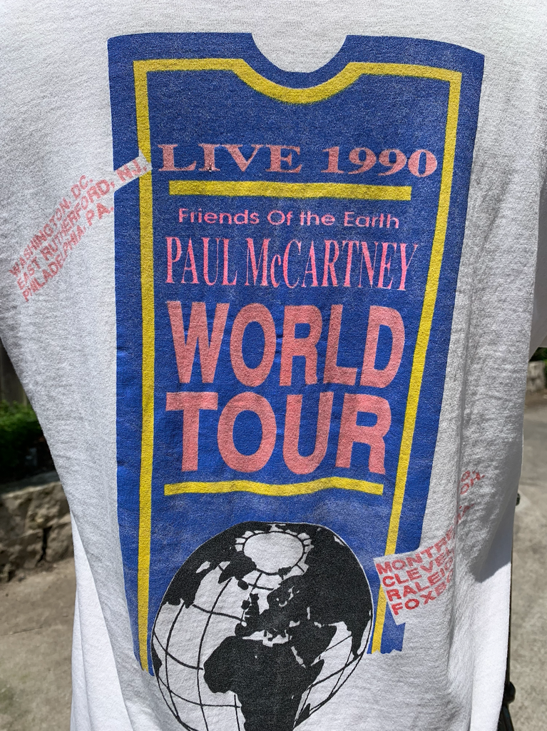 Paul McCartney 1990 Tour Tee -XL