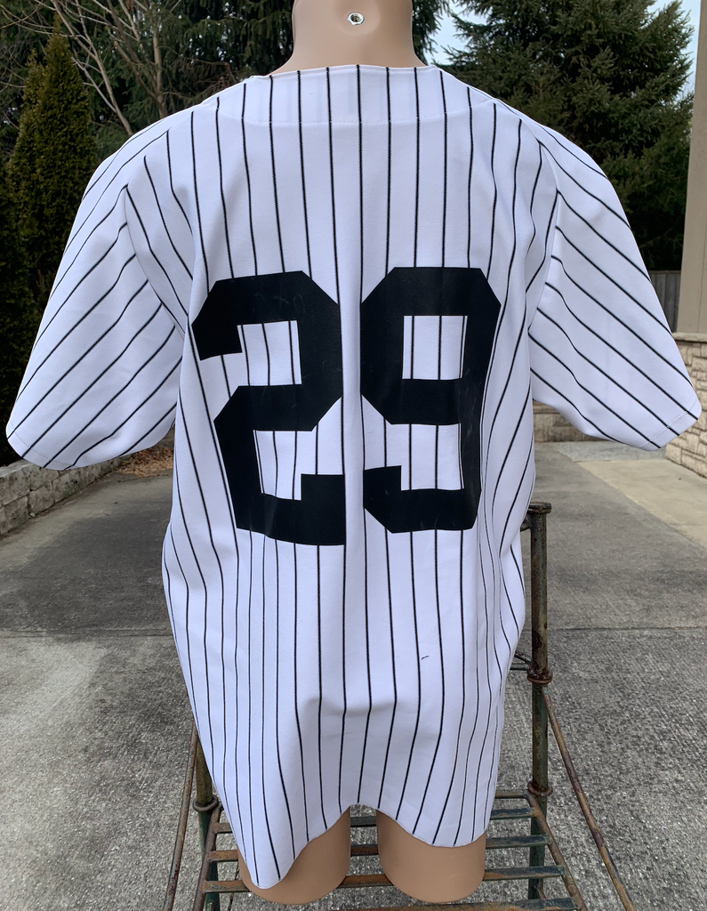 Pin Stripe Baseball Jersey -XL