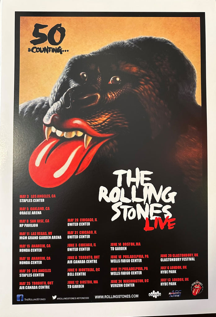 The Rolling Stones Live Concert Poster