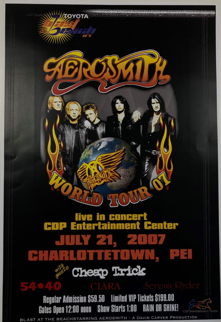 Aerosmith 2007 Concert Poster