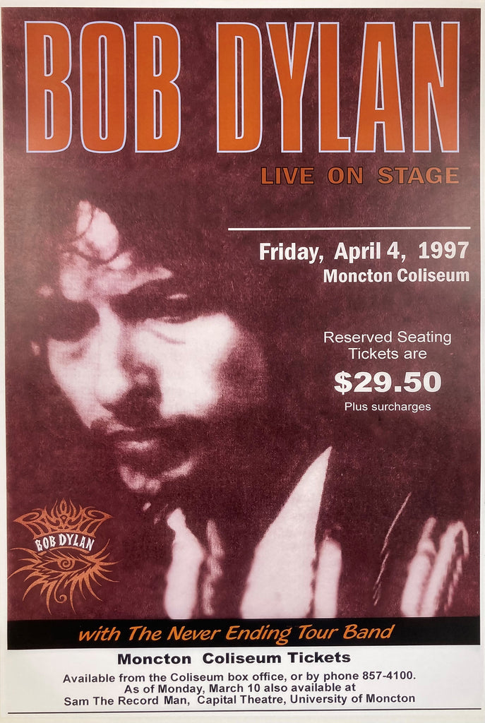 1997 Bob Dylan Concert Poster