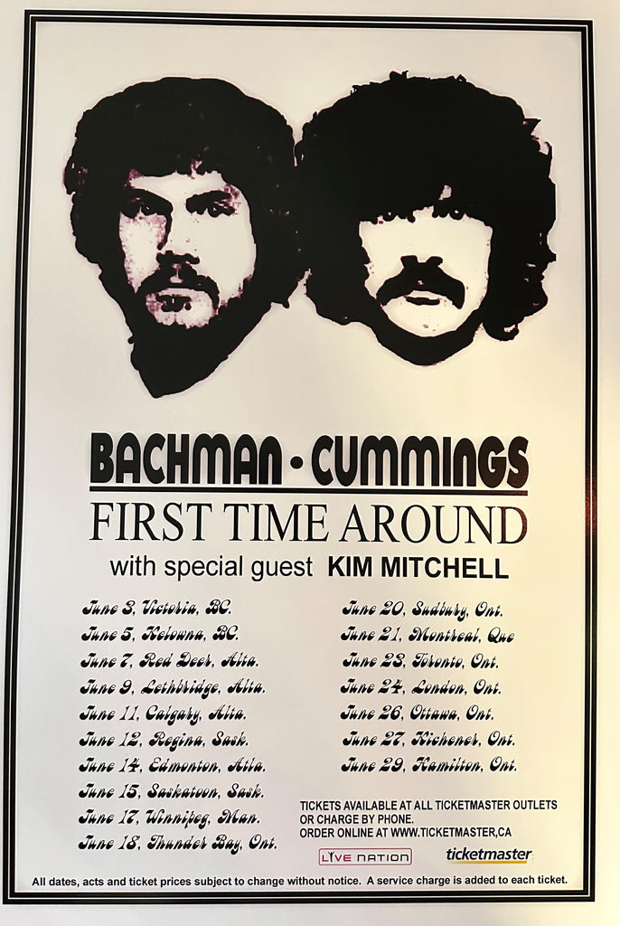 Bachman - Cummins With Special Guest Kim Mitchell Concert Poster
