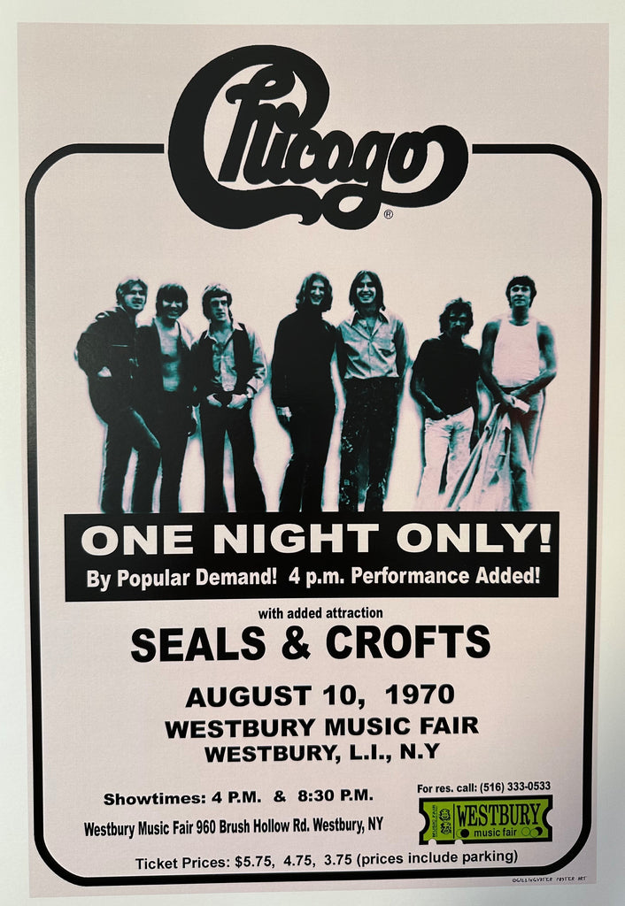 1970 Chicago Concert Poster