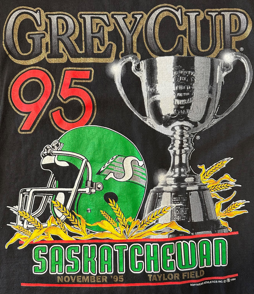 1995 Saskatchewan Roughriders Grey Cup Champs Tee -XL