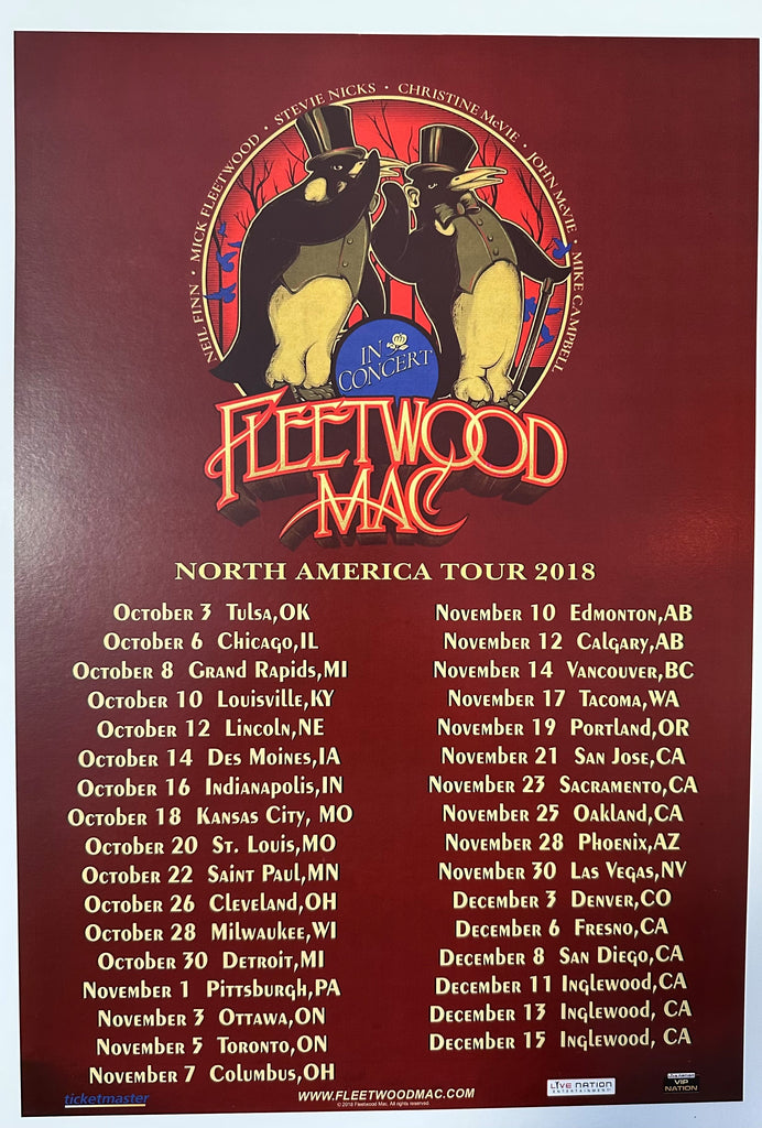 2018 Fleetwood Mac Concert Poster