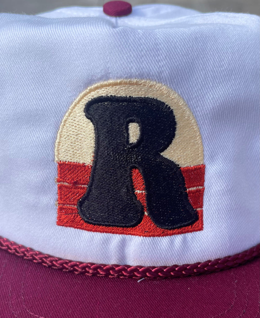 R Logo Ruckess Vintage Hats - Maroon