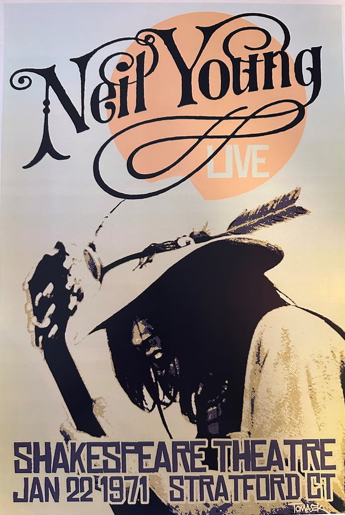 1971 Neil Young Live Concert Poster