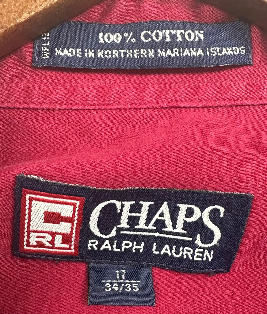 Vintage Chaps Ralph Lauren Button Up (XL)